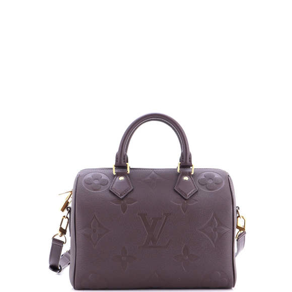 Louis Vuitton 25 Speedy Bandouliere Bag Monogram Empreinte Giant - Picture 1 of 6